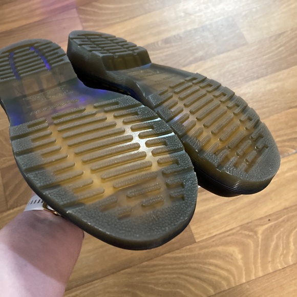 Dr. Martens 1461 Iridescent Hardware Black Milled Napa Leather Oxfords Women 7 - Picture 15 of 16